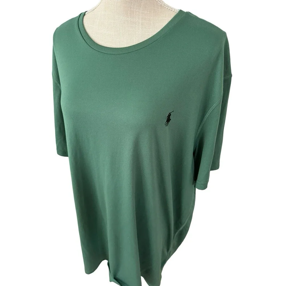 Polo Ralph Lauren Performance Green‎ Short Sleeve Crewneck Tshirt Size 1XB